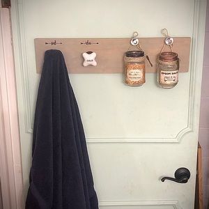 Handmade Bathroom Towel & Accessories Holder